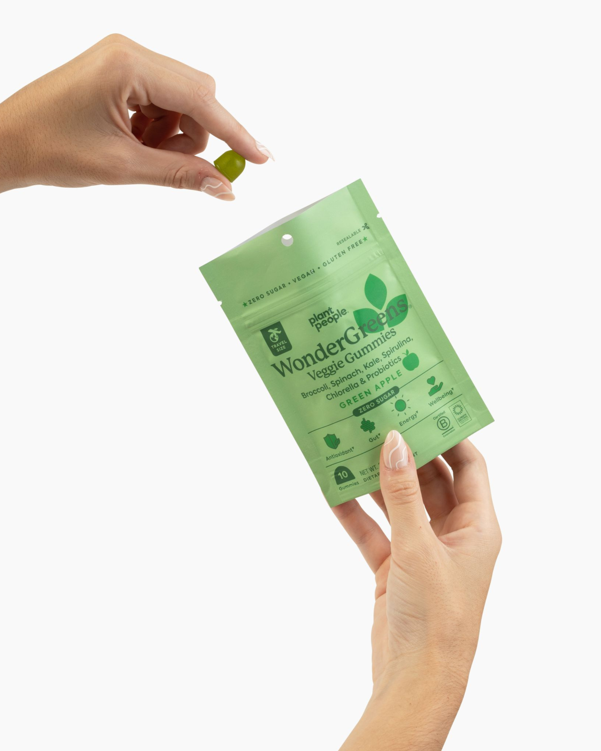 Plant People - Wholesale Oral Supplement/Vitamin - Grab-n-Go Size: WonderGreens Mushroom Gummies2