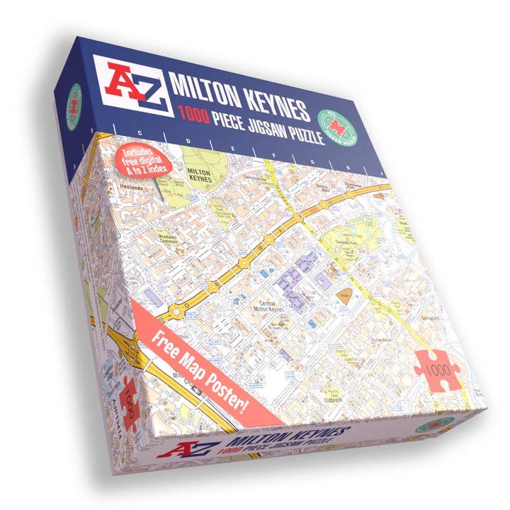 All Jigsaw Puzzles – wholesale Puzzle – Adult – A to Z Map of Milton Keynes 1000 Piece Jigsaw