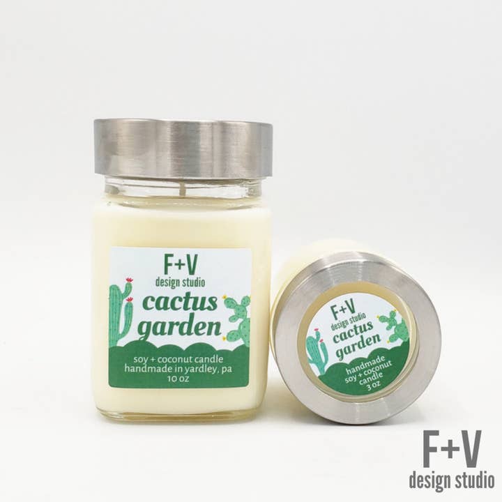 Jardin de cactus 10 oz pour la vente par F + V Design Studio