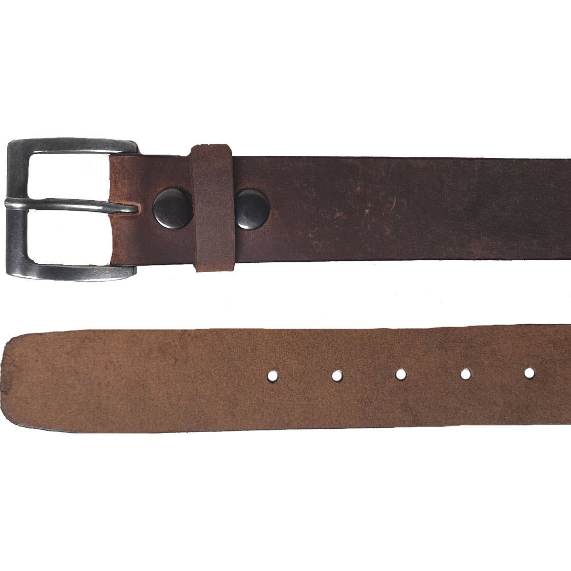 GENUINE LEATHER 40MM PLAIN DISTRESS BROWN  BELT #1040 for wholesale on Faire2