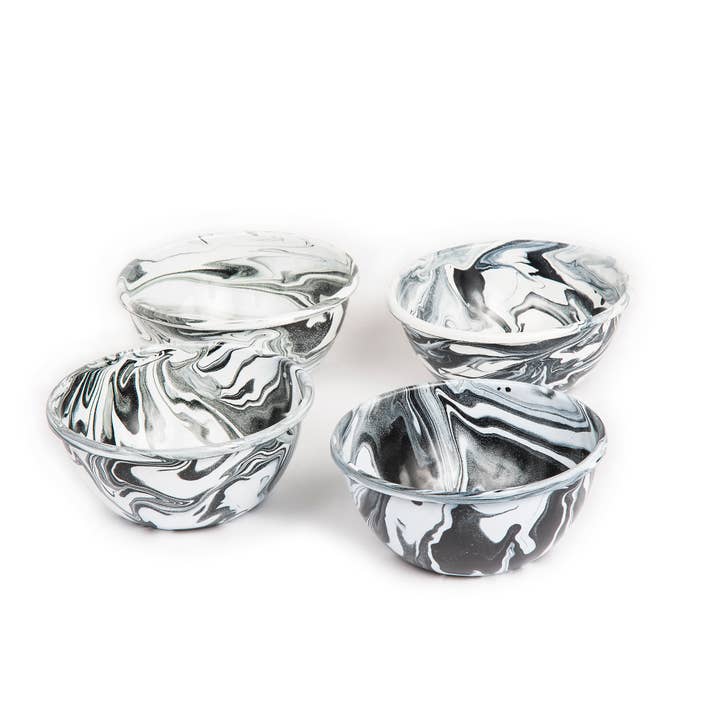 Artesano | Home Decor - Wholesale Tableware set - Hand-painted 16 Pieces Enamel Dinnerware Set, Marbled5