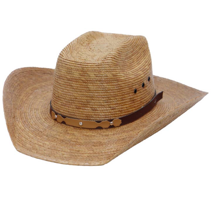 Cap Zone – Großhandel Cowboyhut – Kinder – Biggs Crown Cowboyhut aus Palmblatt-Stroh für Kinder3