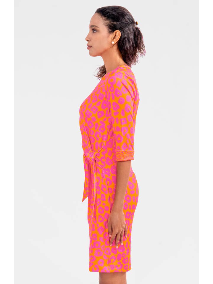 Gretchen Scott LLC - Wholesale Dress - Women's - Cinch & Tie Jersey Dress - Me Jane