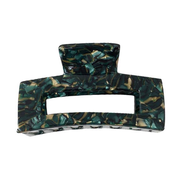 Pince à cheveux en résine verte pour la vente par Last True Angel