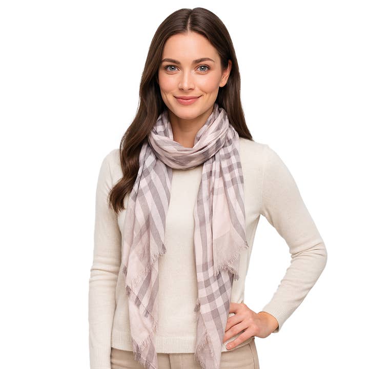 Modern Scottish Plaid Scarves (Contemporary) for wholesale by Blue Pacific