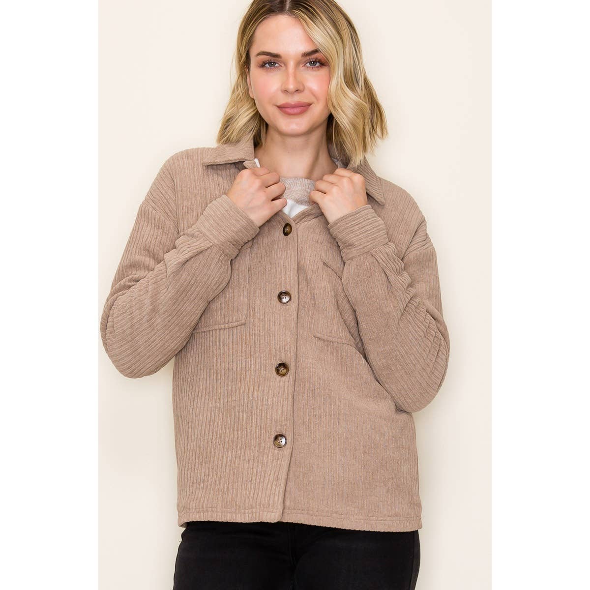 STACCATO - Wholesale Jas - Dames - CORDUROY JAS MET BONTRAND7