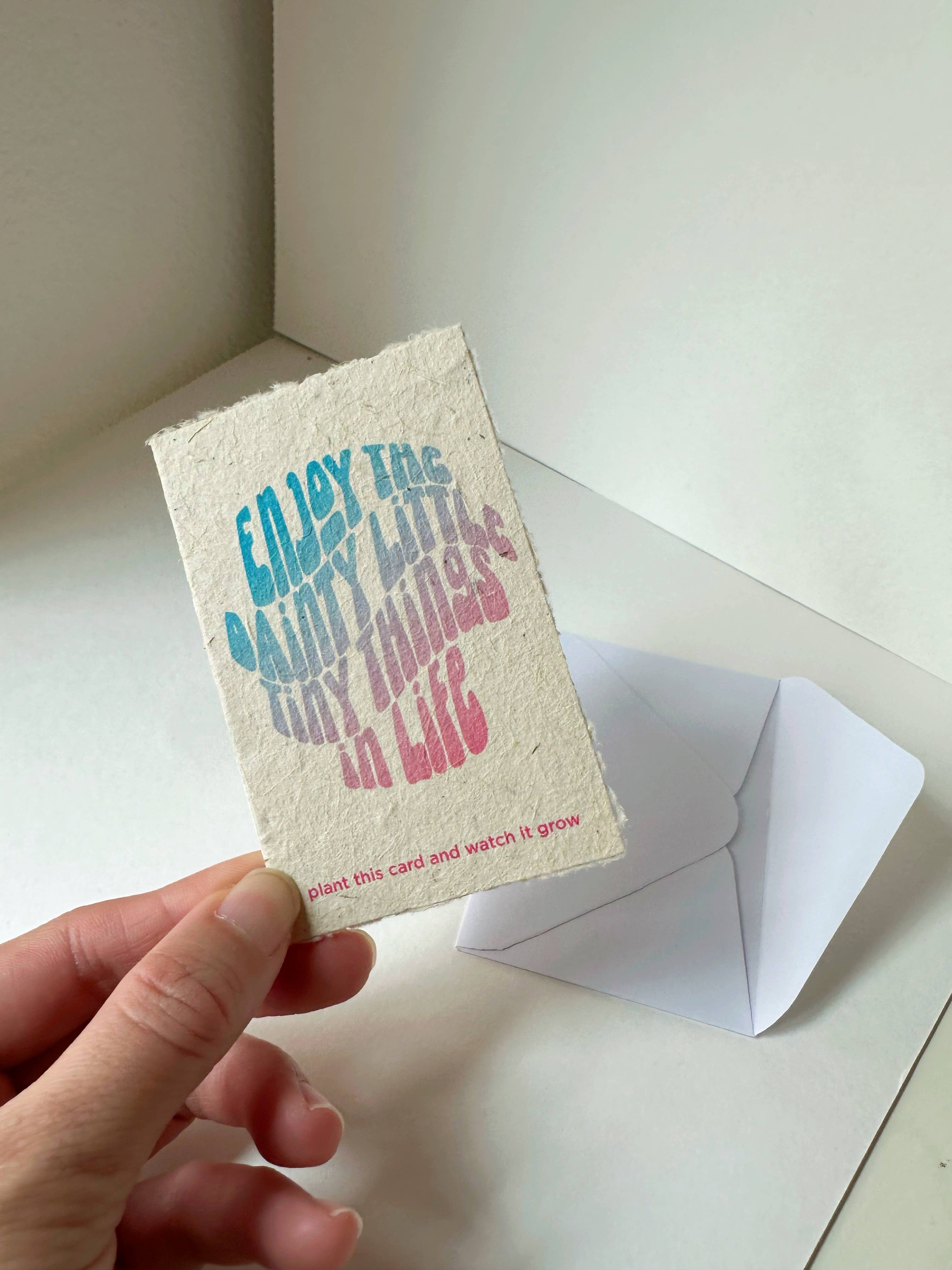 Dainty Little Tiny Things – Großhandel Grußkarten für den Alltag – Mini-Pflanzbare Grußkarten mit Samen7