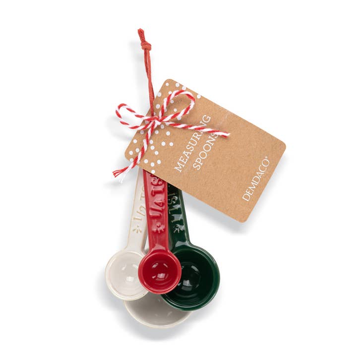 DEMDACO - Wholesale Measuring Spoon - Ceramic Christmas Measuring Spoons1