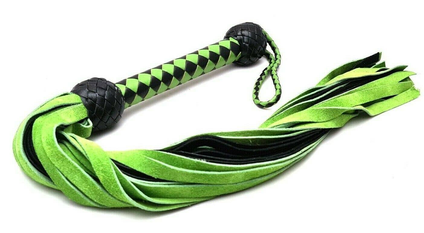 Fitch&Co - Wholesale Sex Toy - Flogger - Leather Handmade 36 Tail Flogger with Suede Tails1