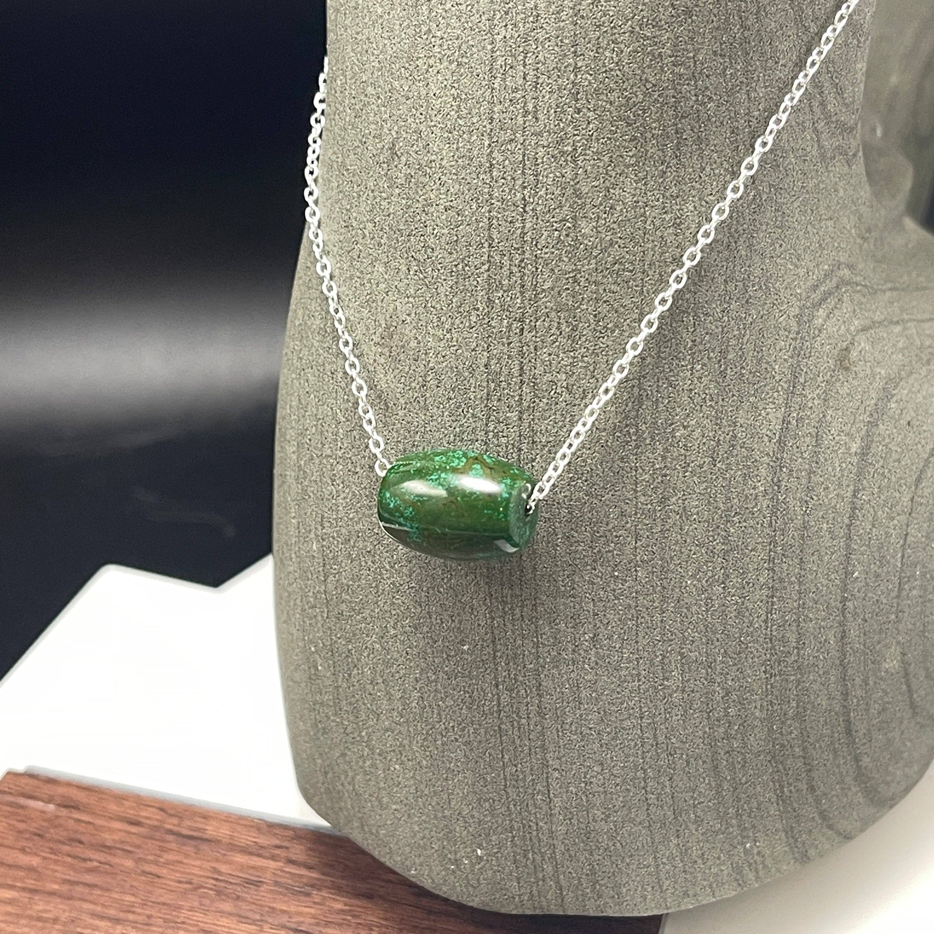 Peace Love Bling - Wholesale Pendant/Charm Necklace - Turquoise Drum Necklace2