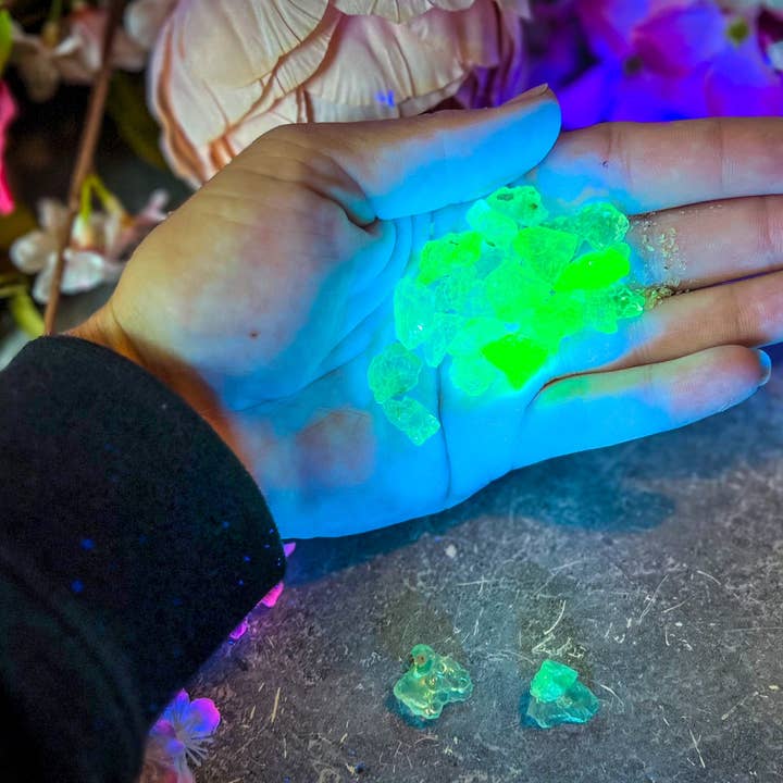 Mandala Gems - Wholesale Spiritual Stone/Crystal - Hyalite Opal, also known as Kryptonite, Water Opal, Water Stone, Fluorescent Minerals4