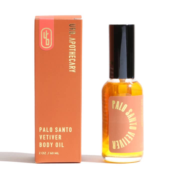 Palo Santo Vetiver Grounding Body Oil – Yoga & Meditation for wholesale by Urb Apothecary