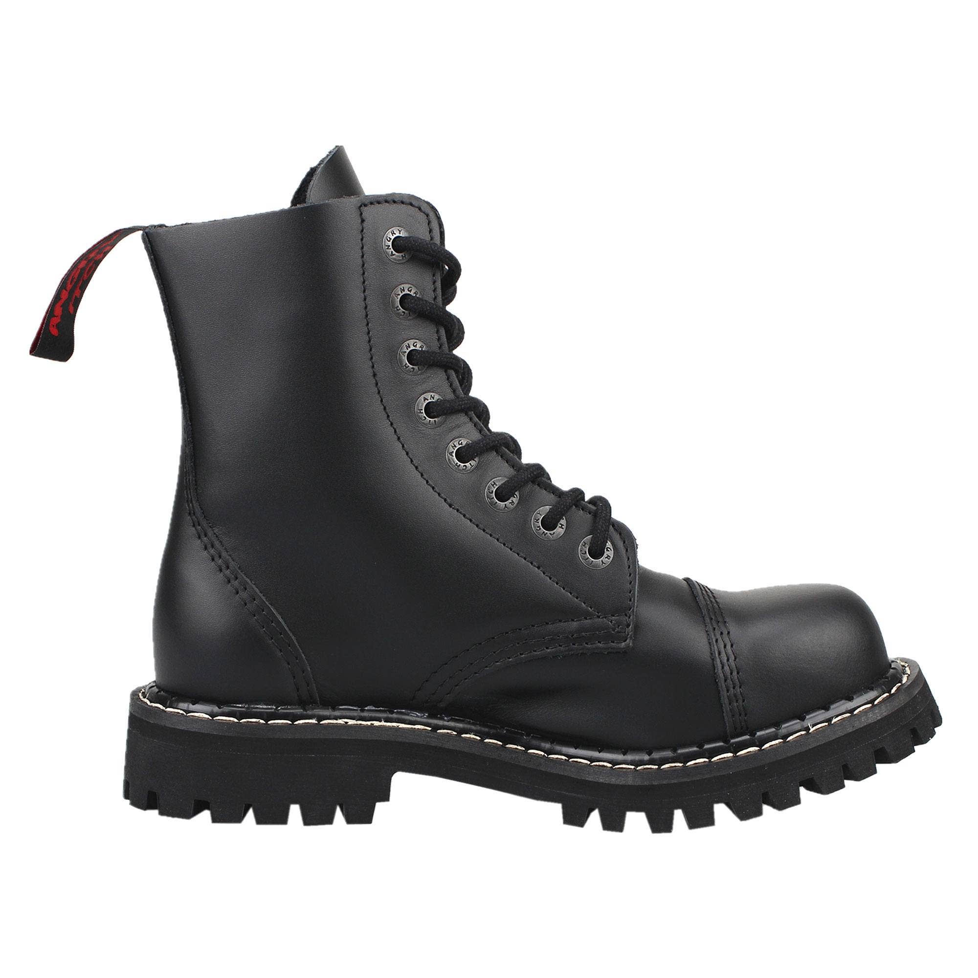 Angry Itch - Premium Boots - Wholesale Gevechtslaarzen - Heren - 08-gats zwarte leren laarzen3