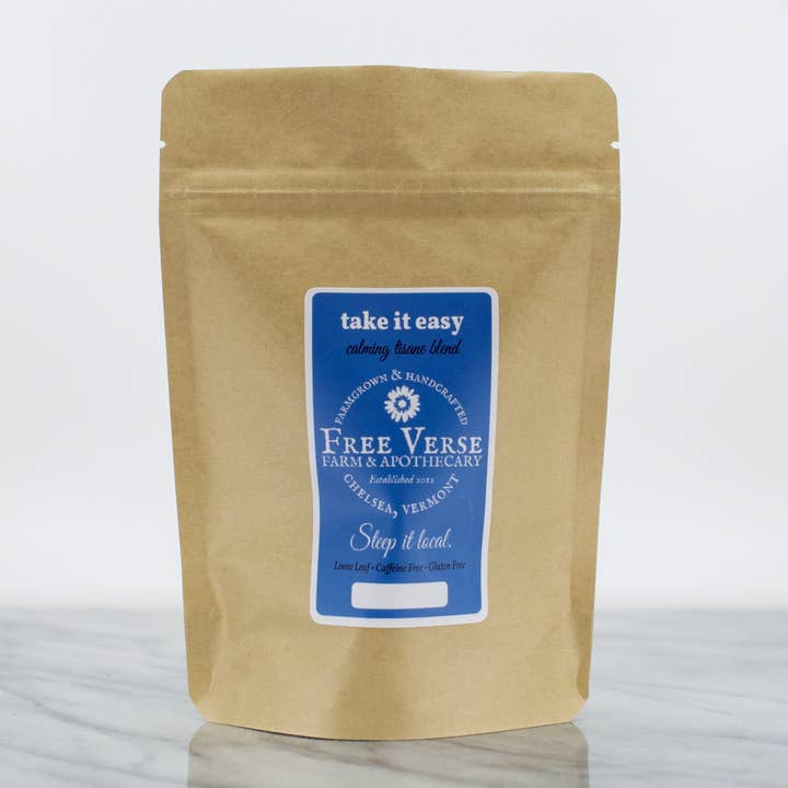 Free Verse Farm & Apothecary - Wholesale Loose Tea - Take It Easy Tea (Loose Leaf Herbal Tea Blend)2