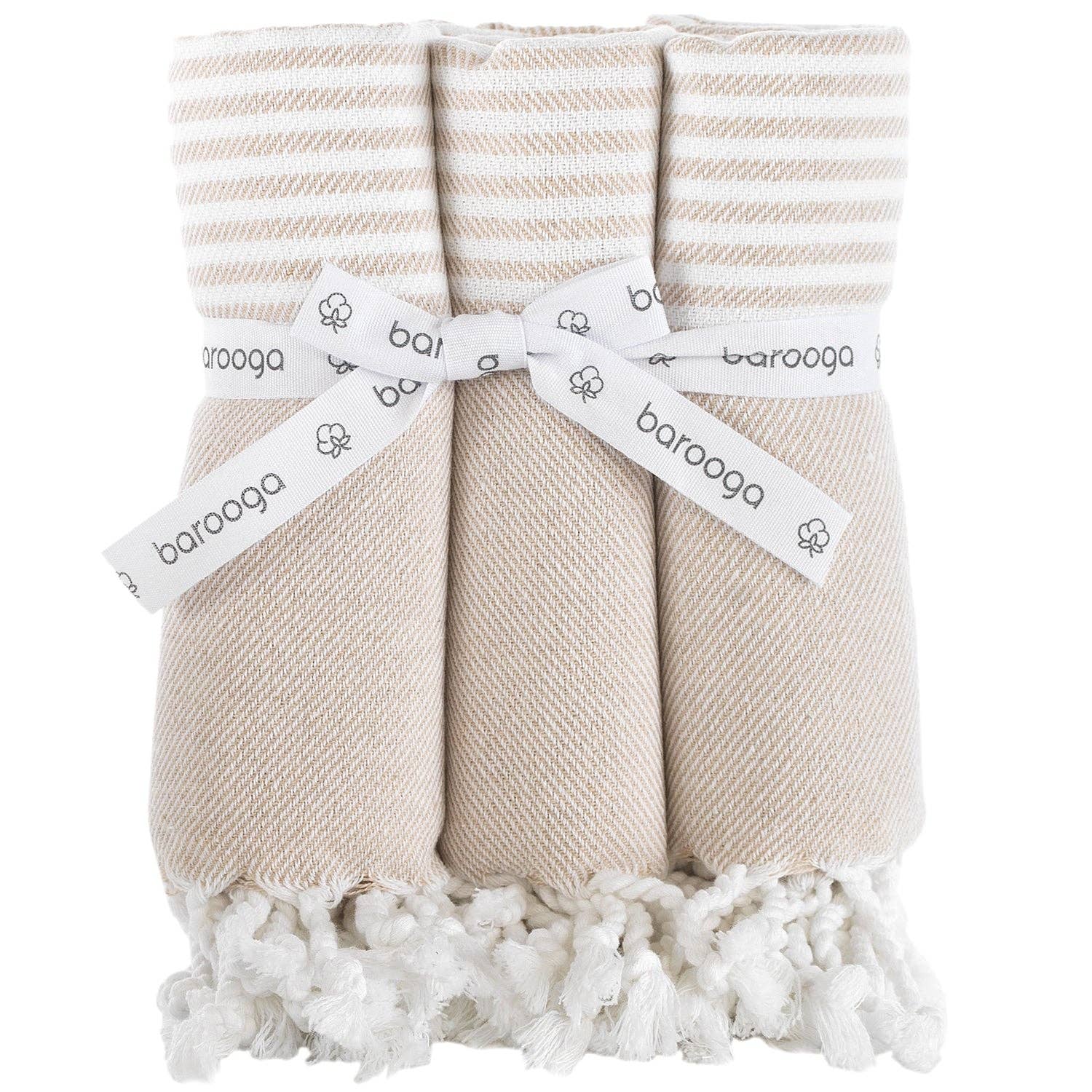 Barooga - Wholesale Hand Towel - Striped Turkish Hand Towels (Set of 3) 18 x 38 Inches37