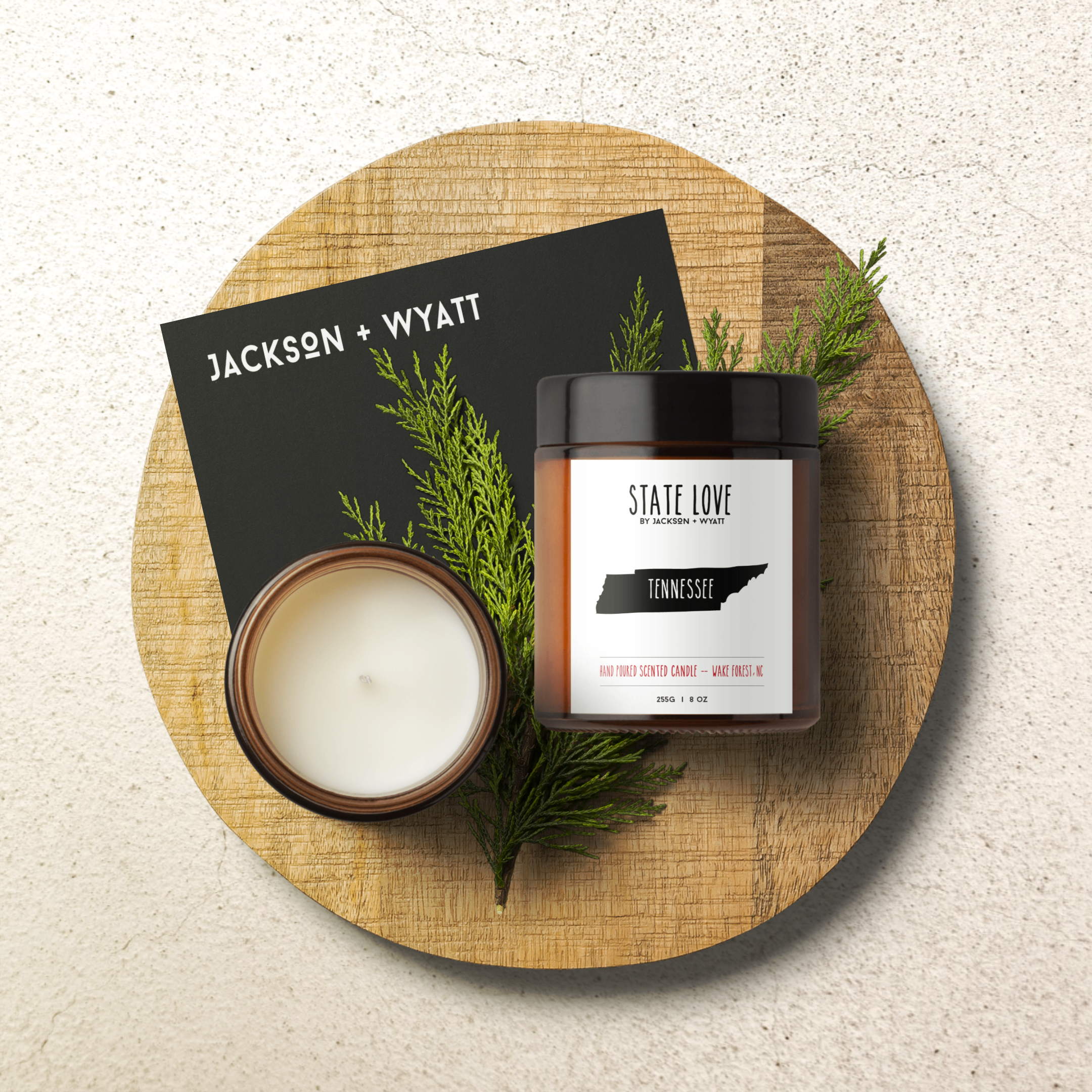 Jackson + Wyatt - Vendita all'ingrosso Candela in vasetto - Candela profumata Tennessee.1
