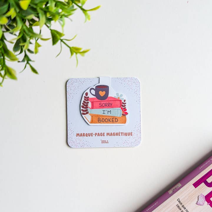 Magnetic Bookmark - Sorry I'm Booked for wholesale by Avril & Novembre