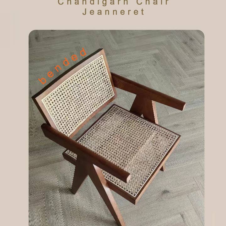 Element Accessories EU - Wholesale Chair - Luxury Edition: chair Pierre Jeanneret clear wood + rattan6