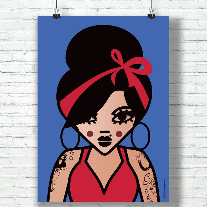 Amy Winehouse - Poster - Original Creation for wholesale by T FOR TIGER
