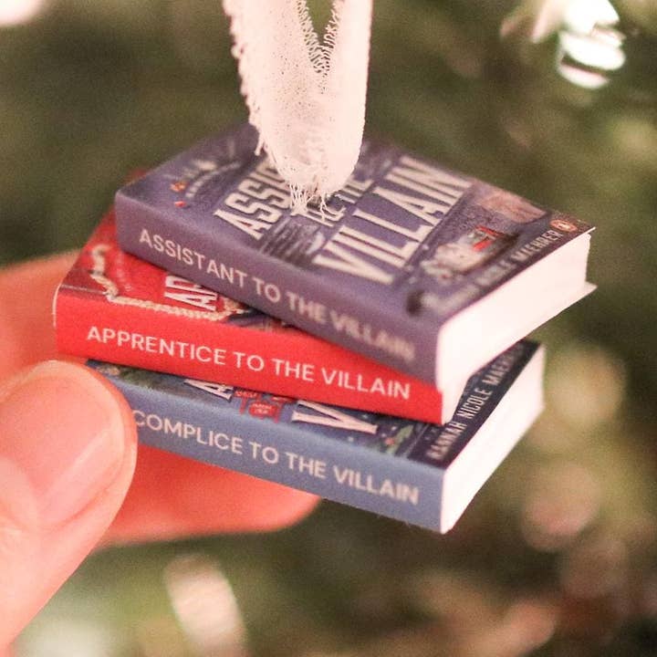 Assistant to the Villain Mini Book Stack Ornament for wholesale by The Sticker Shop