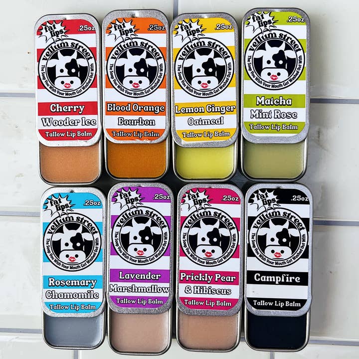 Vellum Street - Wholesale Lip Balm - .25 oz Tallow Lip Balms