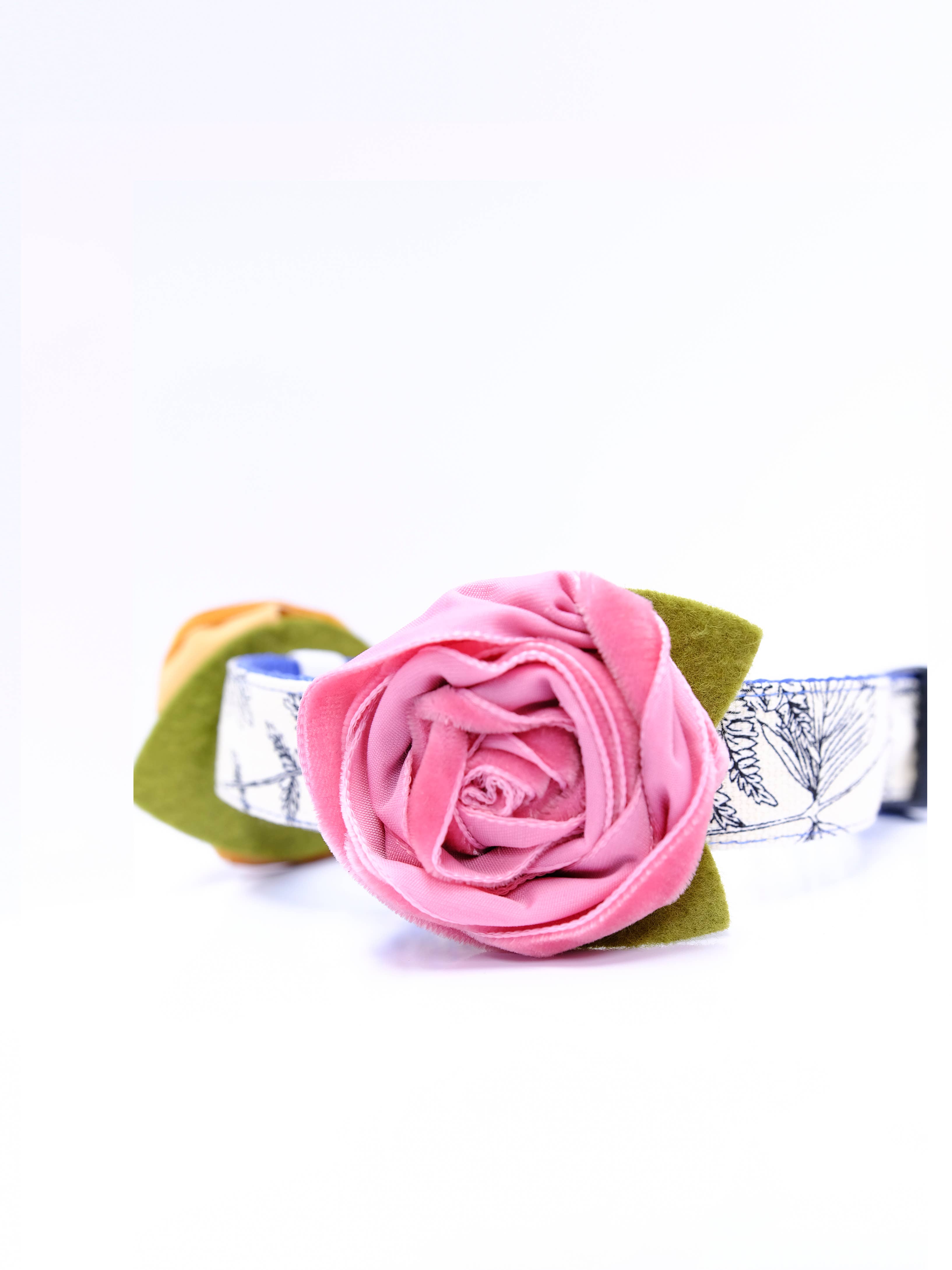 Mimi Green - Wholesale Pet Collar - Dog - Velvet Rose Dog Collar Flower Accessory – 32 Colors!4