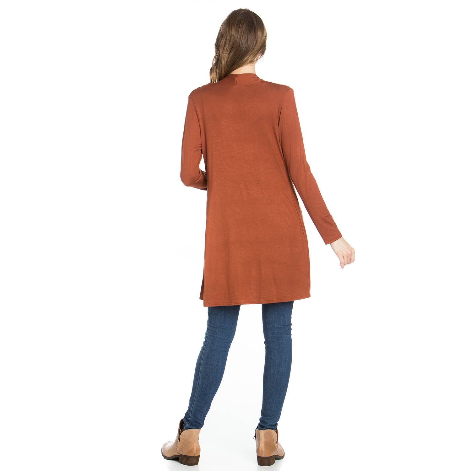 Azules Clothing - Venta al por mayor Cárdigan - Mujer - Cárdigan drapeado de manga larga con parte delantera abierta45