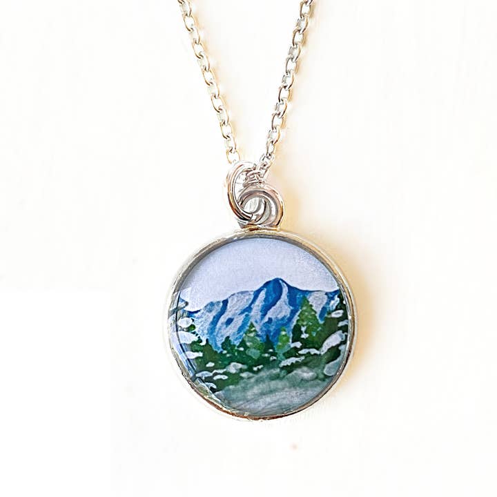 Snowy Mountain Silver Necklace for wholesale by Seed and Sky
