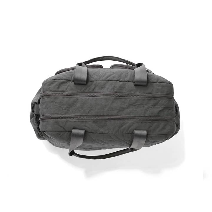 OiOi - Wholesale Nappy bag – Baby - Carry All Nappy Bag - Olive Houndstooth Quilt5