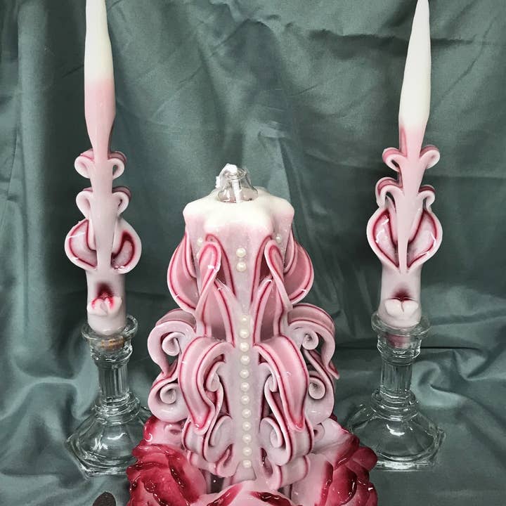 The Village Candle Shop - Wholesale Novelty Candle - Wedding Unity Set - Large