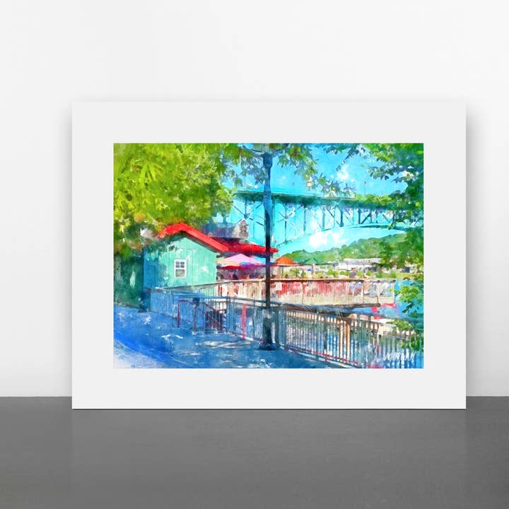 Junior Art Prints, Knoxville TN, Along the River for wholesale by G.O.A.T House of Creative