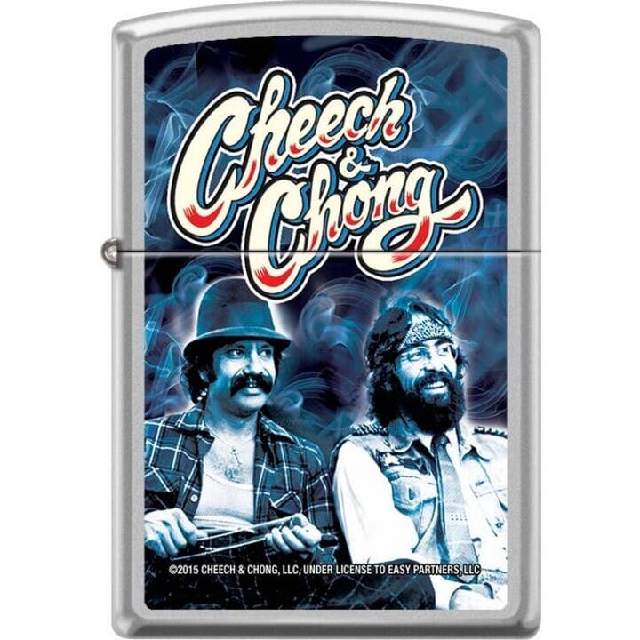 Scorpio Posters - Wholesale Lighter - Cheech & Chong - Court Satin Chrome Zippo Lighter
