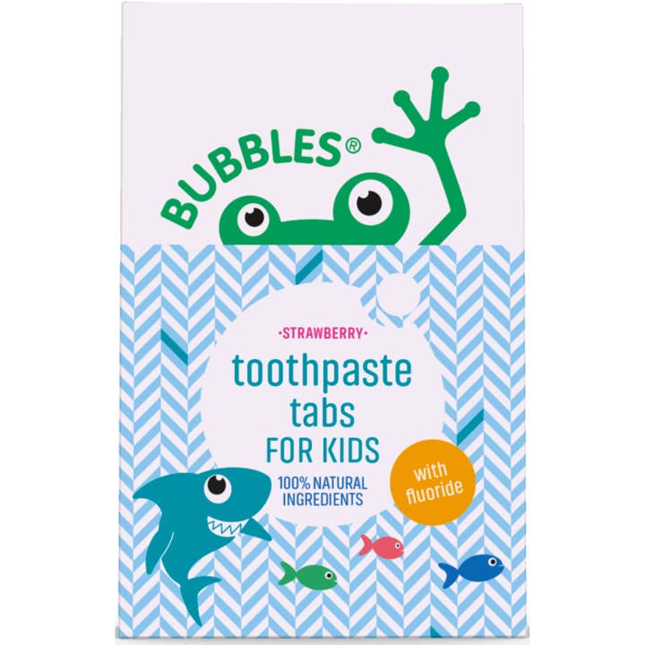 Bubbles pastiglie dentifricio con fluoro per bambini per la vendita all'ingrosso da parte di Bubbles Natural Bodycare