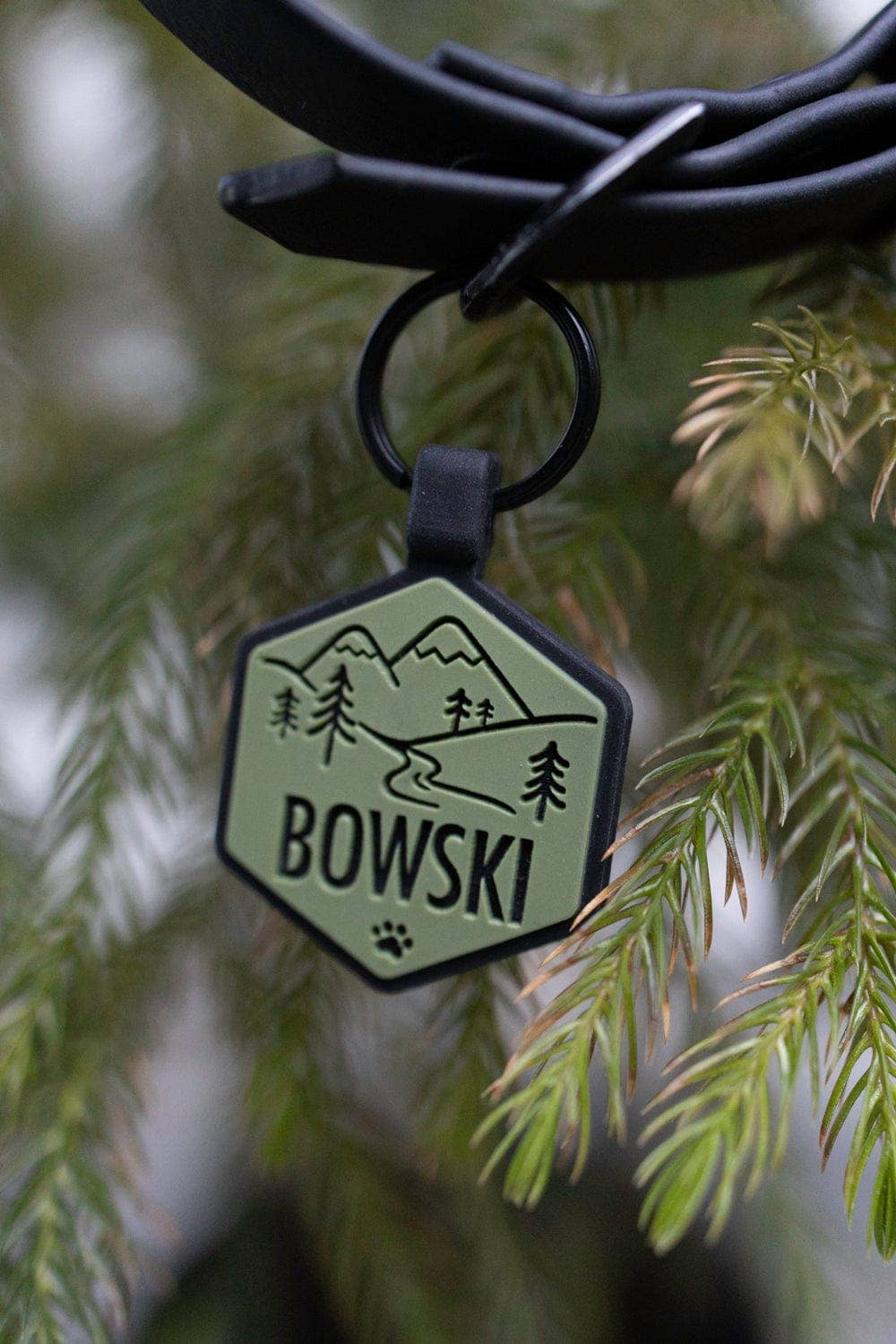 Besties Pets - Vendita all'ingrosso Etichetta per collare - Cani - Targhetta per cane in silicone con tema avventura in montagna1