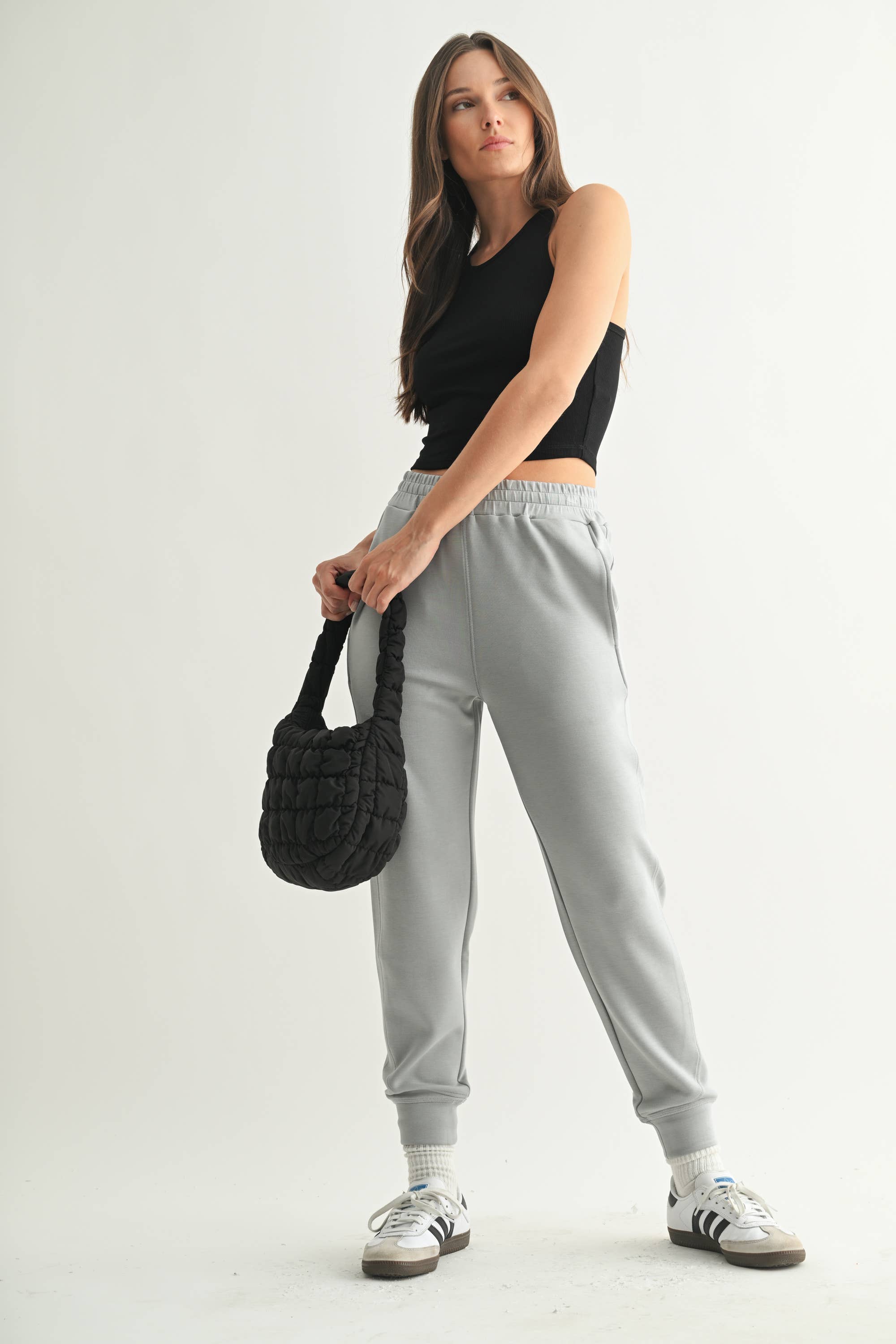 Mono B - Wholesale Tank Top - Women's - Essential Micro-Ribbed Racer Athleisure Tank Top4