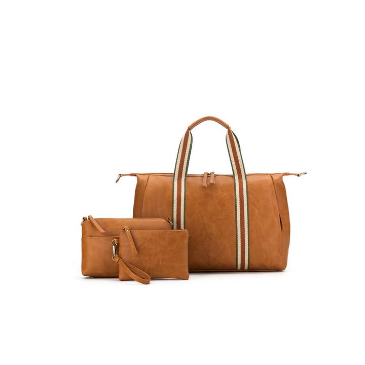 BLACK CAVIAR DESIGNS - Wholesale Weekender Bag - Women's - Tuscany Tan Travel / Work Bag