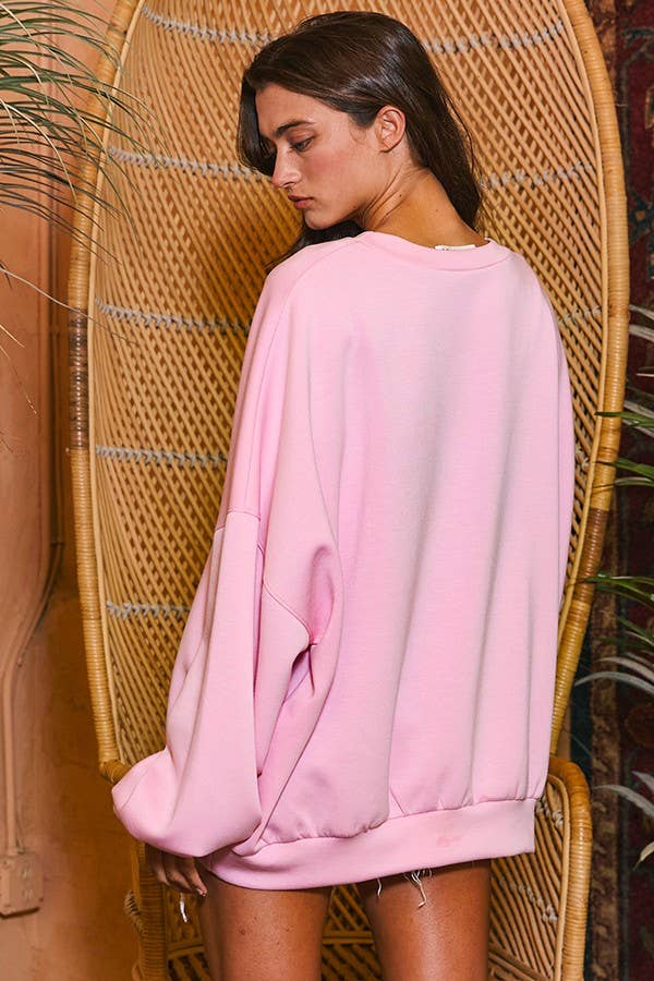 BUCKETLIST INC - Vente Sweat-shirt – femme - Sweat-shirt surdimensionné en scuba solide T233426