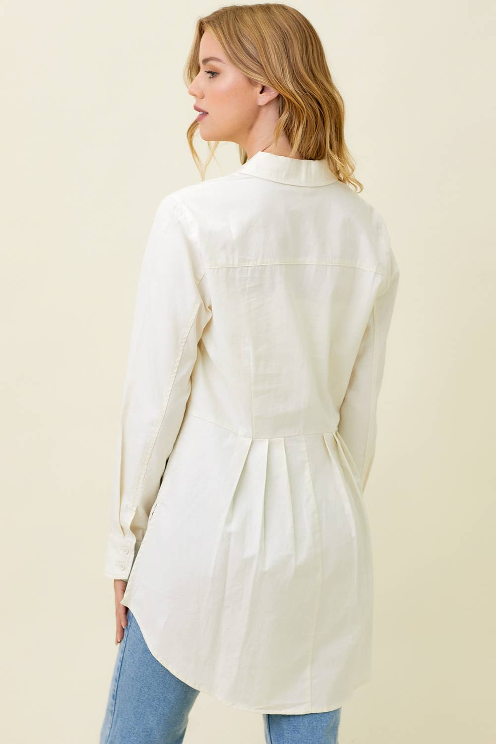 Mystree - Vendita all'ingrosso Camicia button down - Donna - 60263 Camicia posteriore con peplo6