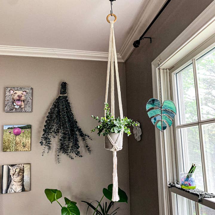 Why Knot - Wholesale Hanging Planter - Long Plant Hanger - Handmade Macrame Pot Holders