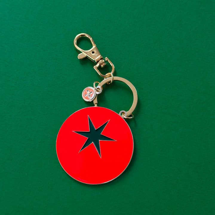 Tomato Enamel Keychain & Bag Charm for wholesale by Mel Andrel