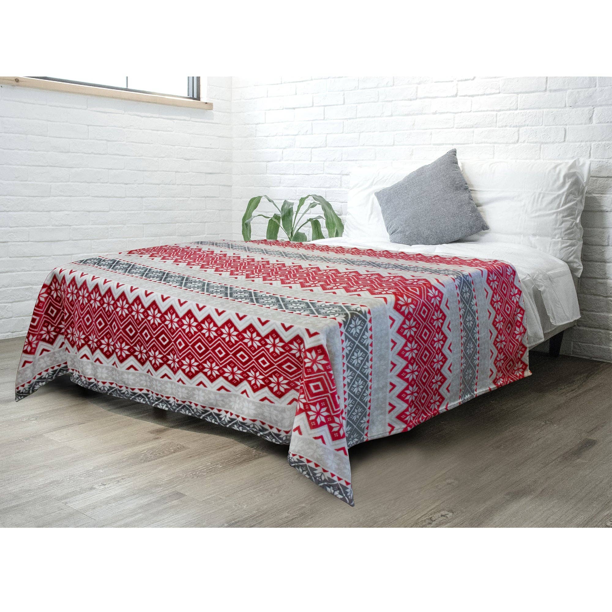 Pavilia – wholesale Prydnadsfilt – Pavilia julfleecefilt med säsongsmotiv5