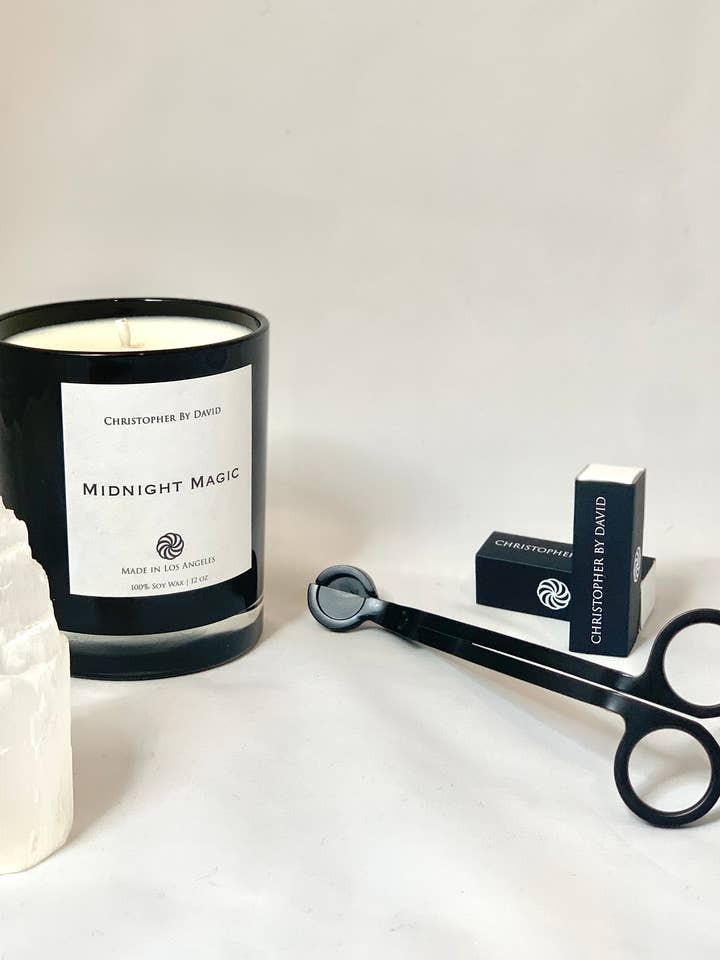 Midnight Magic - Bougie 100 % cire de soja 12 oz pour la vente par Christopher By David