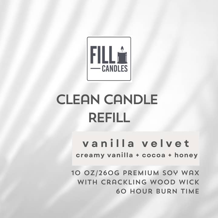 Mulberry Skincare – wholesale Jar/filled candle – Vanilla Velvet Candle Refill4