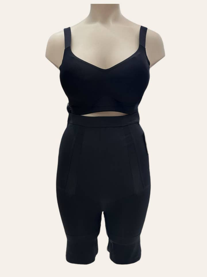 Black Plus Size - High Waist Shaping Shorty for wholesale on Faire4