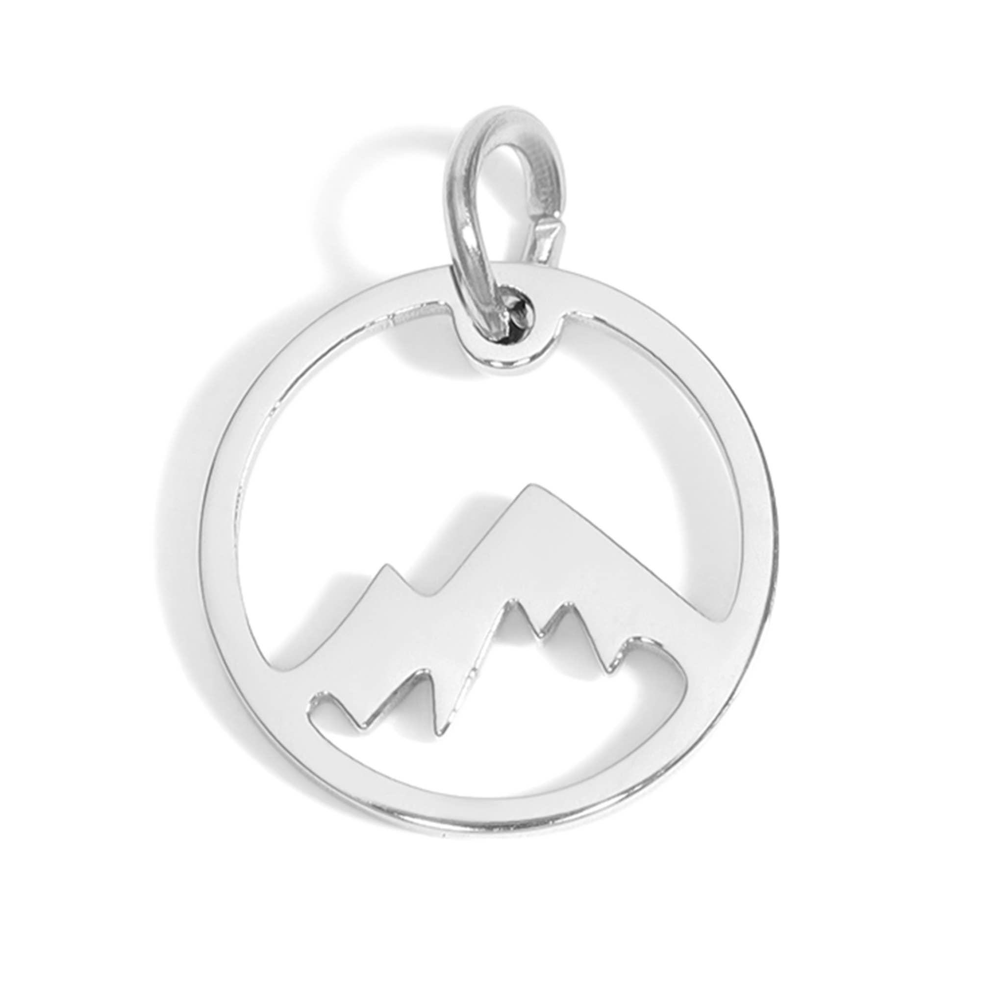 WJW - Wholesale Individual Charm/Pendant - Stainless Steel Mountain Charm1