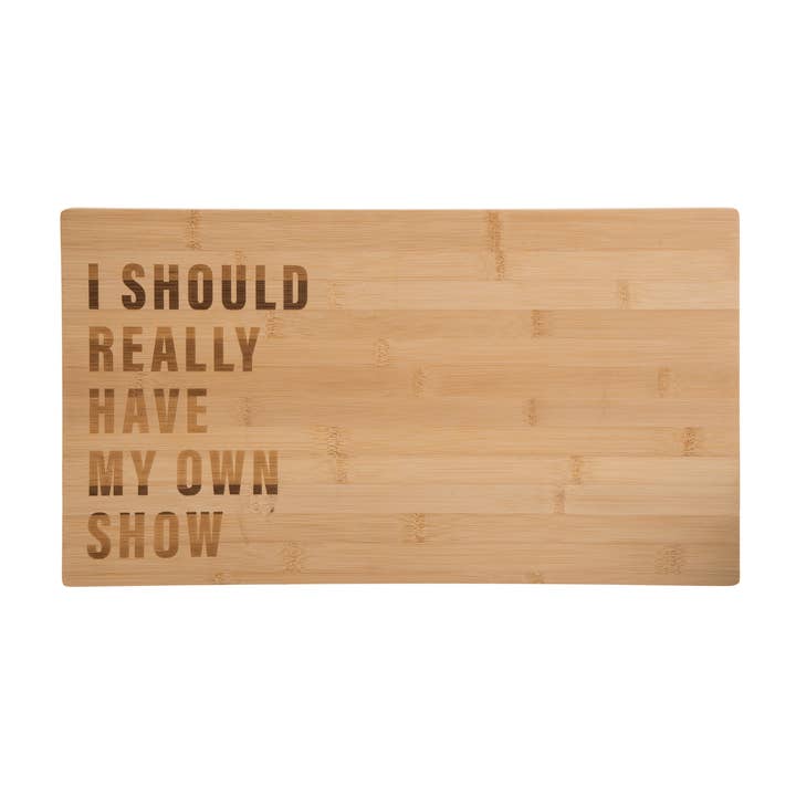 Totalee Gift - Wholesale Cutting Board - SALE Wood 18" Brown My Own Show Cutting Board