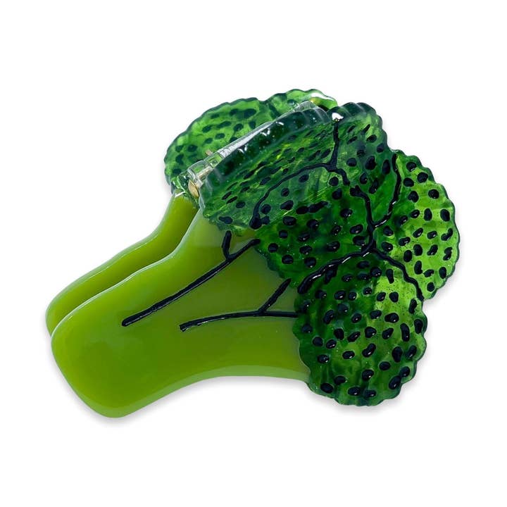 Jenny Lemons - Wholesale Hair Clip - Women's - Midi Broccoli Hair Claw Clip0