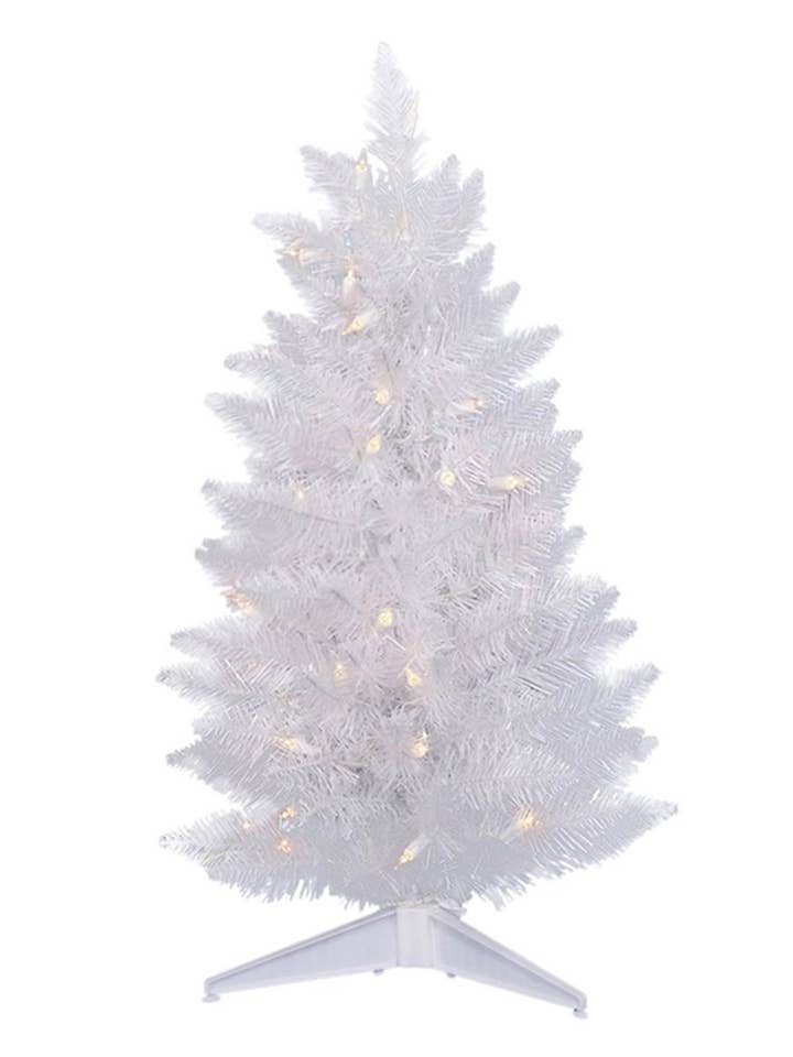 2' Prelit White Christmas Tree for wholesale by Perfect Holiday