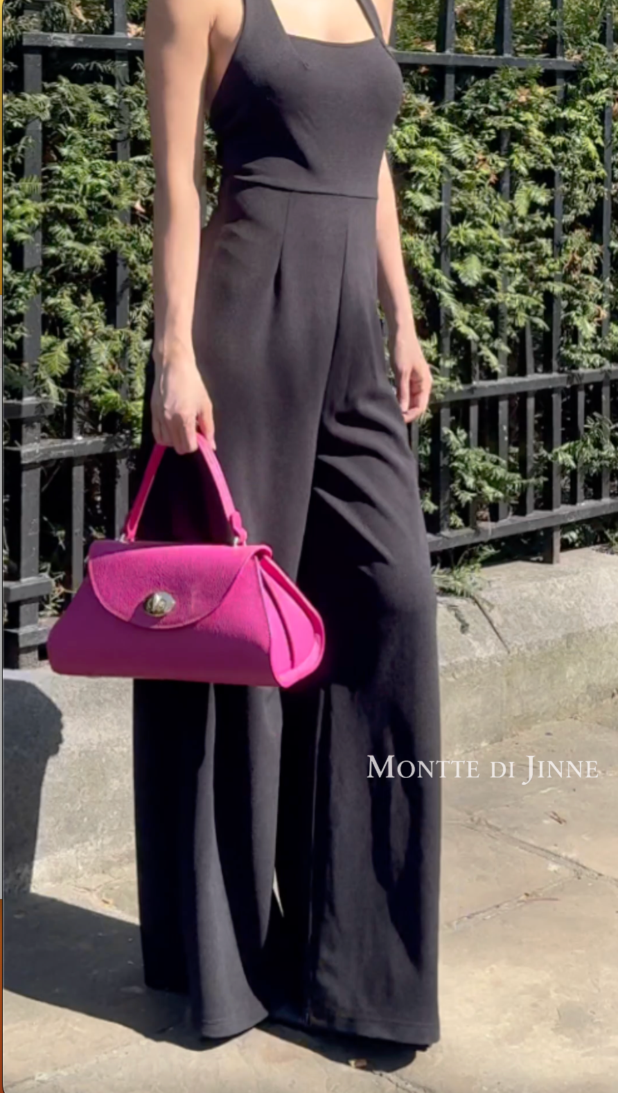 MONTTE DI JINNE – wholesale Top handle bag – women's – Italian Handmade Curved Flap Leather Shoulder Bag5