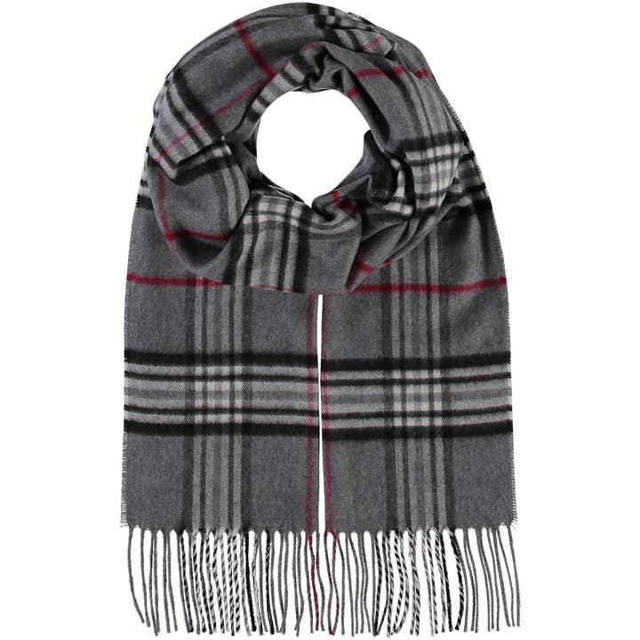 FRAAS - The Scarf Company - Wholesale Scarf - Women's - FRAAS Plaid Cashmink® Scarf - Carbon-Neutral Production12